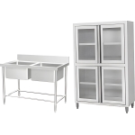 Custom Industrial Dish Storage - Stainless Steel Cabinets - Image 1