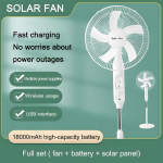 Rechargeable solar fan(12hours active) - Image 4
