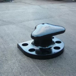 Cast Iron Marine Mooring Bollard Tee Head Dock Bollard With Anchors - Image 1
